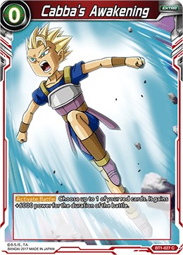 Cabba's Awakening (BT1-027) [Galactic Battle] | Mindsight Gaming