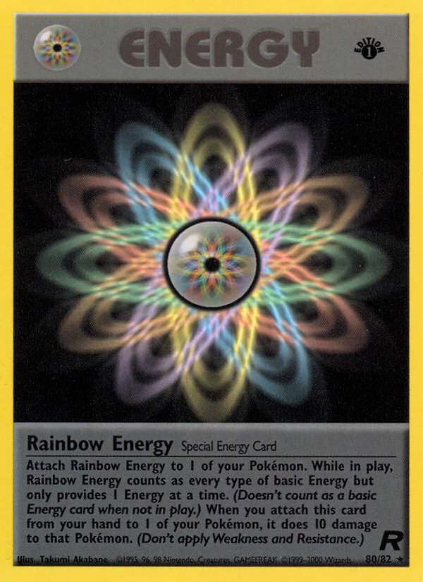 Rainbow Energy (80/82) [Team Rocket 1st Edition] | Mindsight Gaming