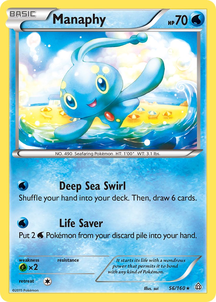 Manaphy (56/160) (Battle Arena Deck Exclusive) (Theme Deck Exclusive) [XY: Primal Clash] | Mindsight Gaming