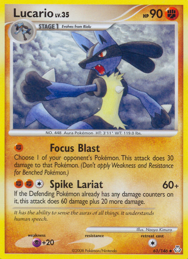 Lucario (61/146) [Diamond & Pearl: Legends Awakened] | Mindsight Gaming