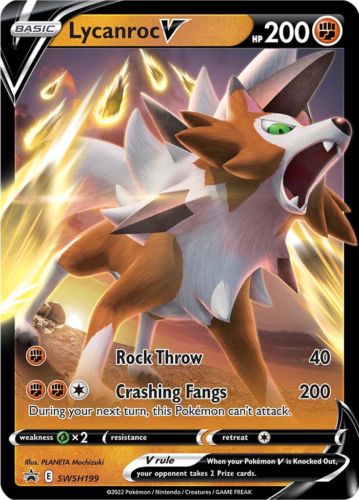 Lycanroc V (SWSH199) [Sword & Shield: Black Star Promos] | Mindsight Gaming