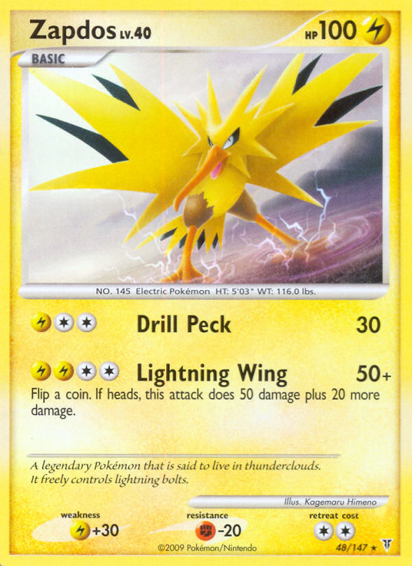 Zapdos (48/147) [Platinum: Supreme Victors] | Mindsight Gaming