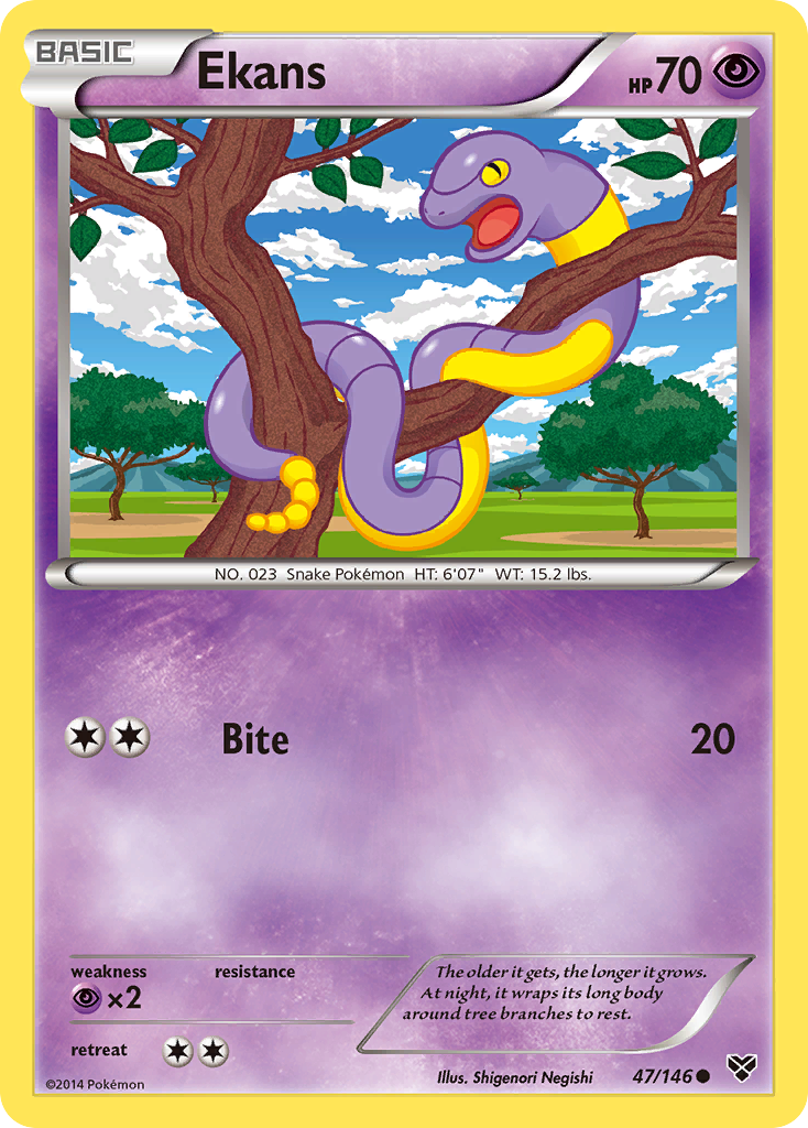 Ekans (47/146) [XY: Base Set] | Mindsight Gaming