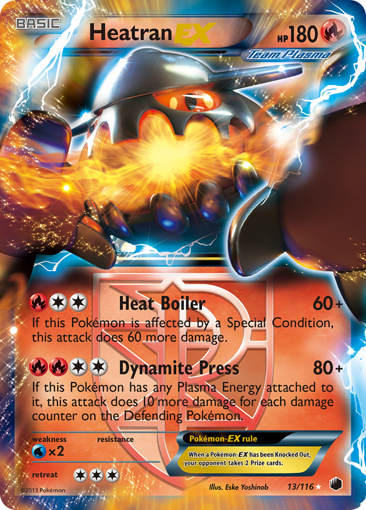 Heatran EX (13/116) [Black & White: Plasma Freeze] | Mindsight Gaming