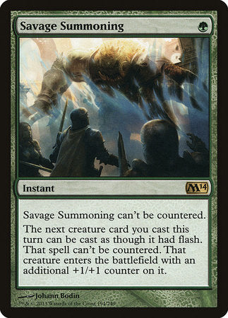 Savage Summoning [Magic 2014] | Mindsight Gaming