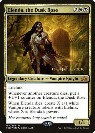 Elenda, the Dusk Rose [Rivals of Ixalan Promos] | Mindsight Gaming