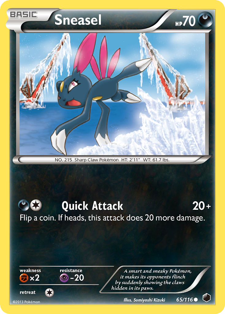 Sneasel (65/116) [Black & White: Plasma Freeze] | Mindsight Gaming