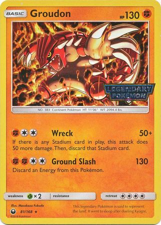 Groudon (81/168) (Cosmos Holo Gamestop Promo) [Sun & Moon: Celestial Storm] | Mindsight Gaming