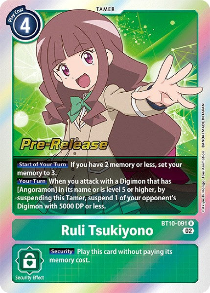 Ruli Tsukiyono [BT10-091] [Xros Encounter Pre-Release Cards] | Mindsight Gaming