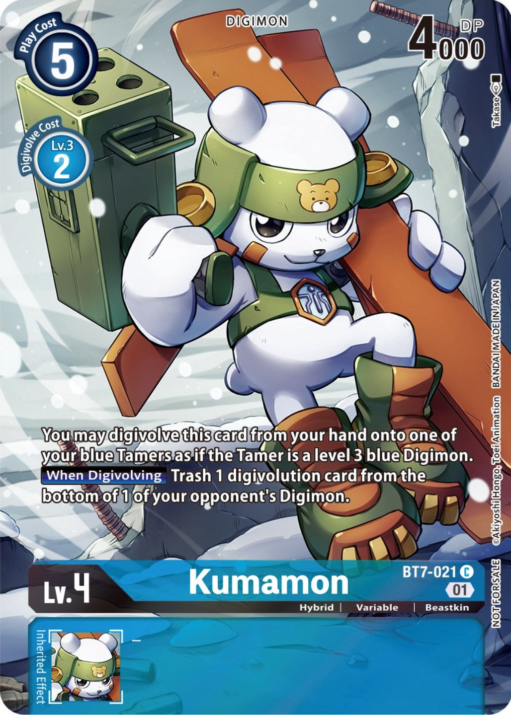 Kumamon [BT7-021] (2nd Anniversary Frontier Card) [Next Adventure Promos] | Mindsight Gaming