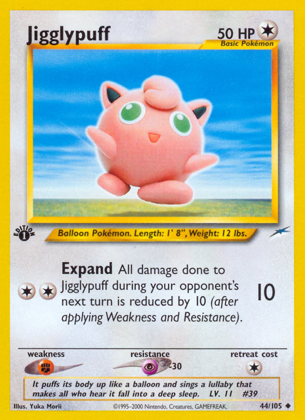 Jigglypuff (44/105) [Neo Destiny 1st Edition] | Mindsight Gaming