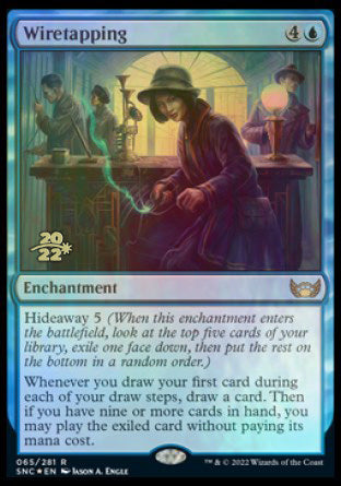 Wiretapping [Streets of New Capenna Prerelease Promos] | Mindsight Gaming