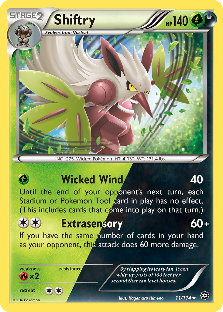 Shiftry (11/114) [XY: Steam Siege] | Mindsight Gaming