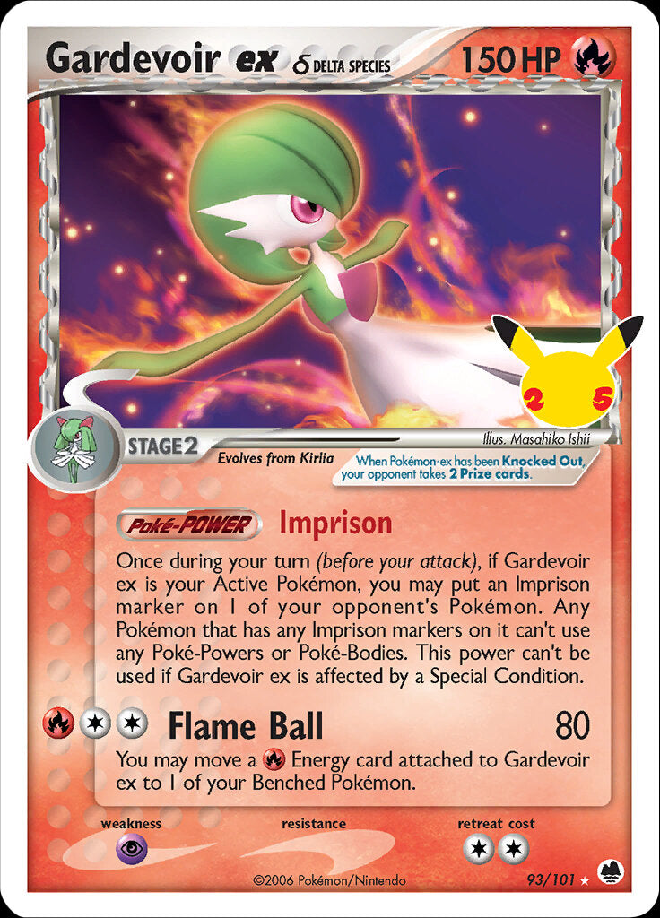 Gardevoir ex (93/101) (Delta Species) [Celebrations: 25th Anniversary - Classic Collection] | Mindsight Gaming