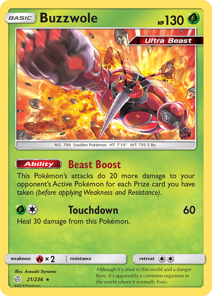 Buzzwole (21/236) [Sun & Moon: Cosmic Eclipse] | Mindsight Gaming