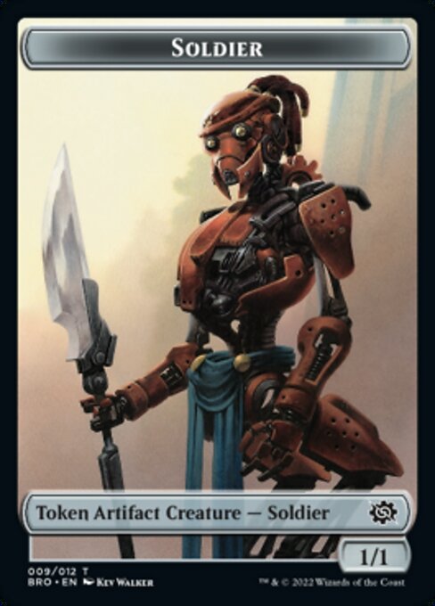 Powerstone // Soldier (009) Double-Sided Token [The Brothers' War Tokens] | Mindsight Gaming