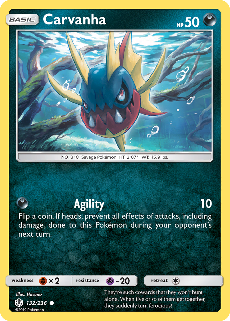 Carvanha (132/236) [Sun & Moon: Cosmic Eclipse] | Mindsight Gaming