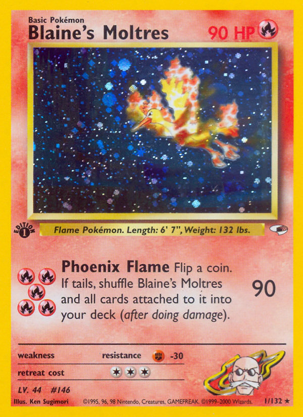 Blaine's Moltres (1/132) [Gym Heroes 1st Edition] | Mindsight Gaming