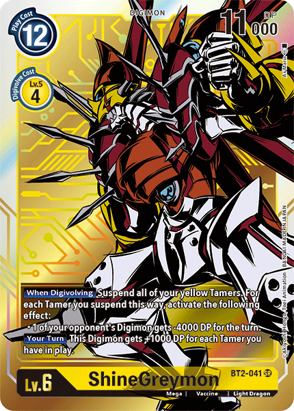 ShineGreymon [BT2-041] (Alternate Art) [Release Special Booster Ver.1.5] | Mindsight Gaming