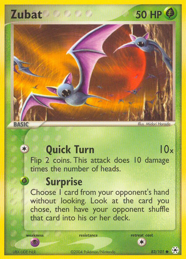 Zubat (83/101) [EX: Hidden Legends] | Mindsight Gaming