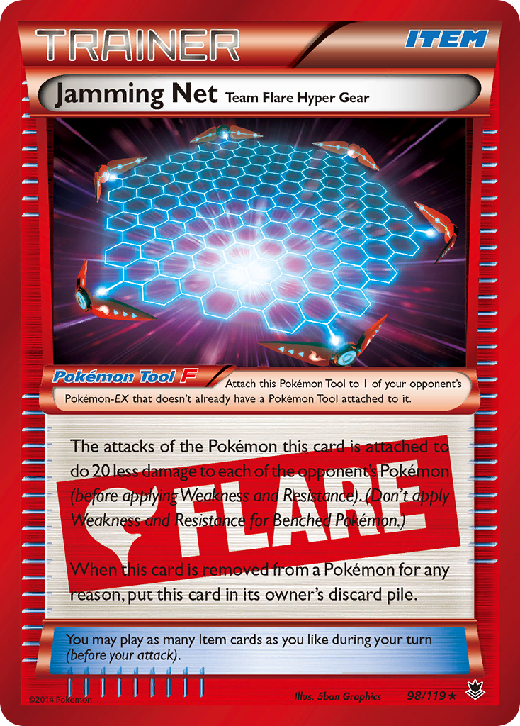 Jamming Net Team Flare Hyper Gear (98/119) [XY: Phantom Forces] | Mindsight Gaming