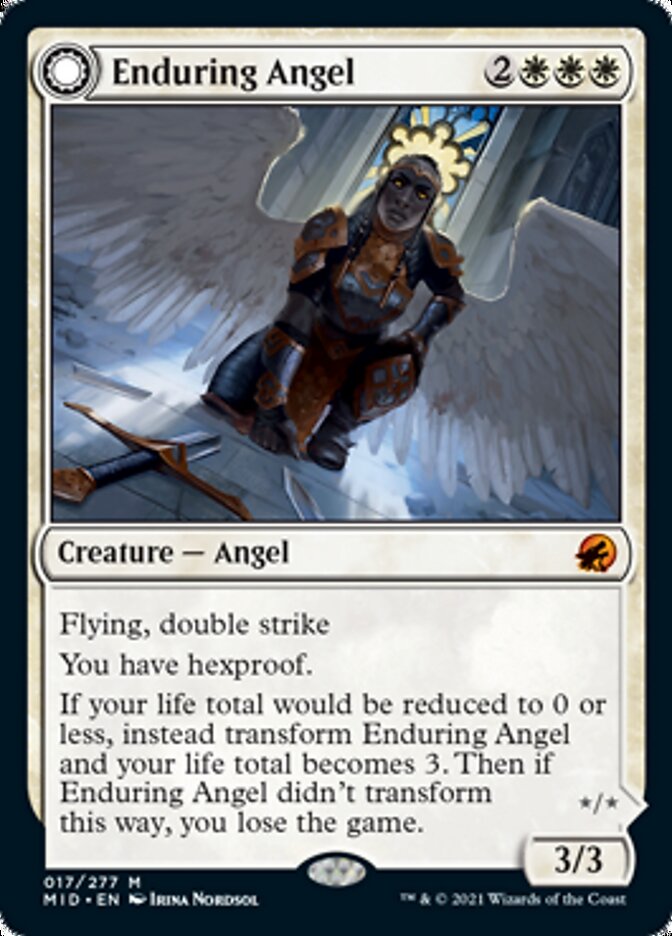 Enduring Angel // Angelic Enforcer [Innistrad: Midnight Hunt] | Mindsight Gaming