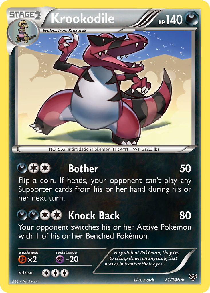 Krookodile (71/146) [XY: Base Set] | Mindsight Gaming