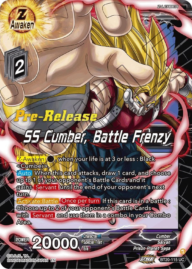 SS Cumber, Battle Frenzy (BT20-115) [Power Absorbed Prerelease Promos] | Mindsight Gaming