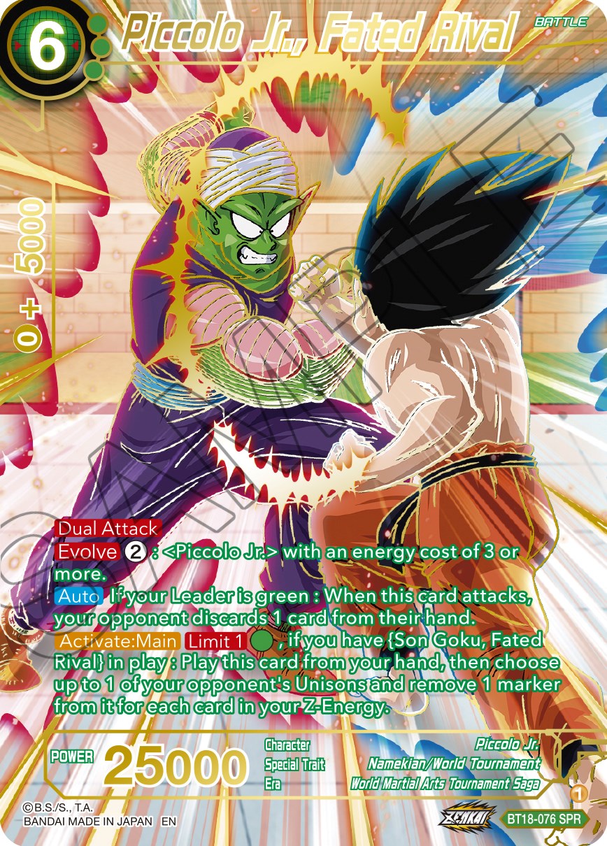 Piccolo Jr., Fated Rival (SPR) (BT18-076) [Dawn of the Z-Legends] | Mindsight Gaming