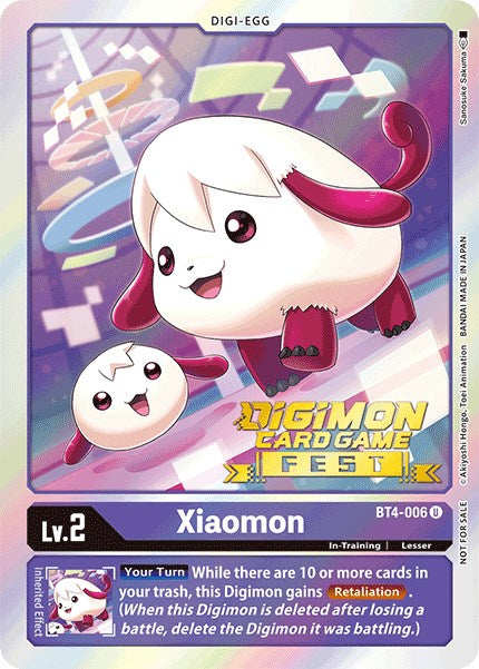 Xiaomon [BT4-006] (Digimon Card Game Fest 2022) [Great Legend Promos] | Mindsight Gaming