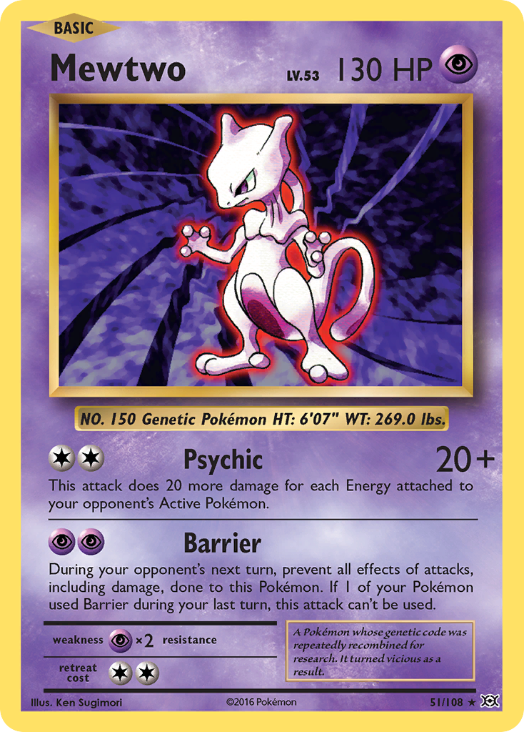 Mewtwo (51/108) [XY: Evolutions] | Mindsight Gaming