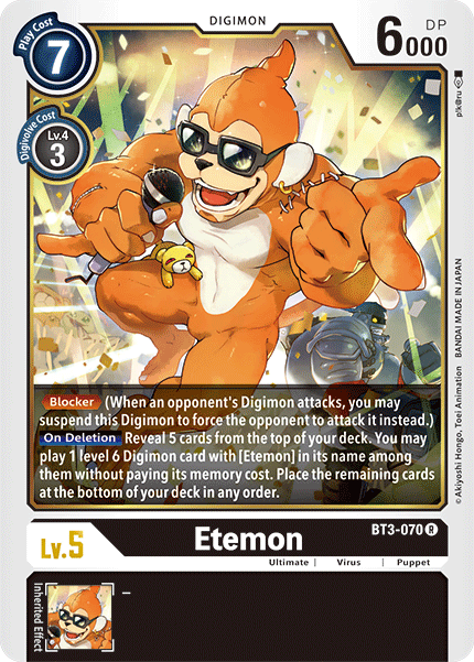 Etemon [BT3-070] [Release Special Booster Ver.1.5] | Mindsight Gaming