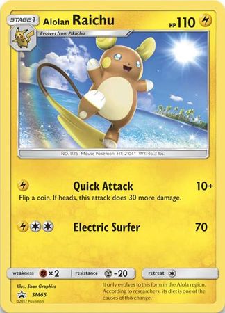 Alolan Raichu (SM65) (Jumbo Card) [Sun & Moon: Black Star Promos] | Mindsight Gaming