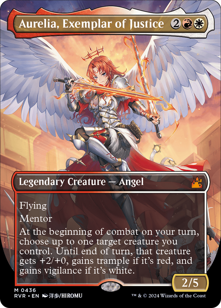 Aurelia, Exemplar of Justice (Anime Borderless) [Ravnica Remastered] | Mindsight Gaming