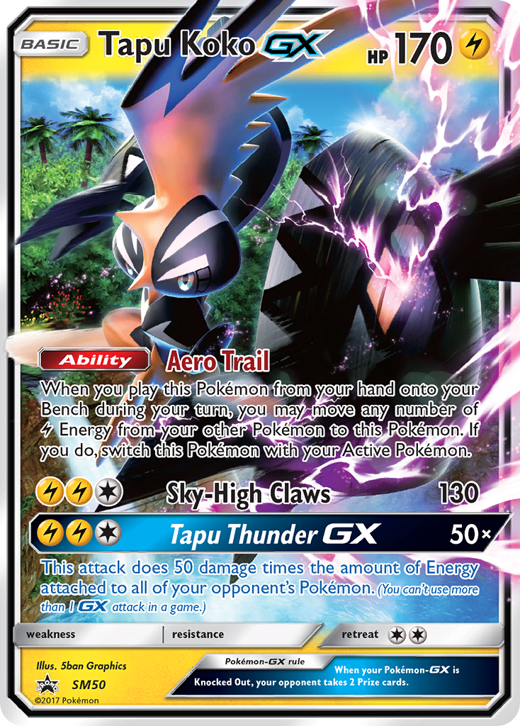 Tapu Koko GX (SM50) [Sun & Moon: Black Star Promos] | Mindsight Gaming