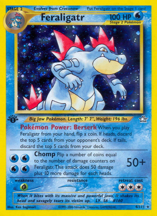 Feraligatr (4/111) [Neo Genesis 1st Edition] | Mindsight Gaming