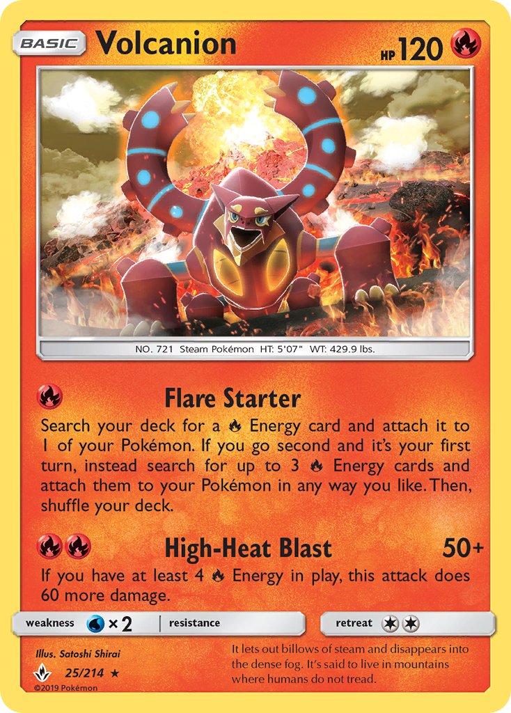 Volcanion (25/214) (Theme Deck Exclusive) [Sun & Moon: Unbroken Bonds] | Mindsight Gaming