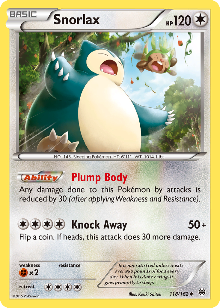 Snorlax (118/162) [XY: BREAKthrough] | Mindsight Gaming