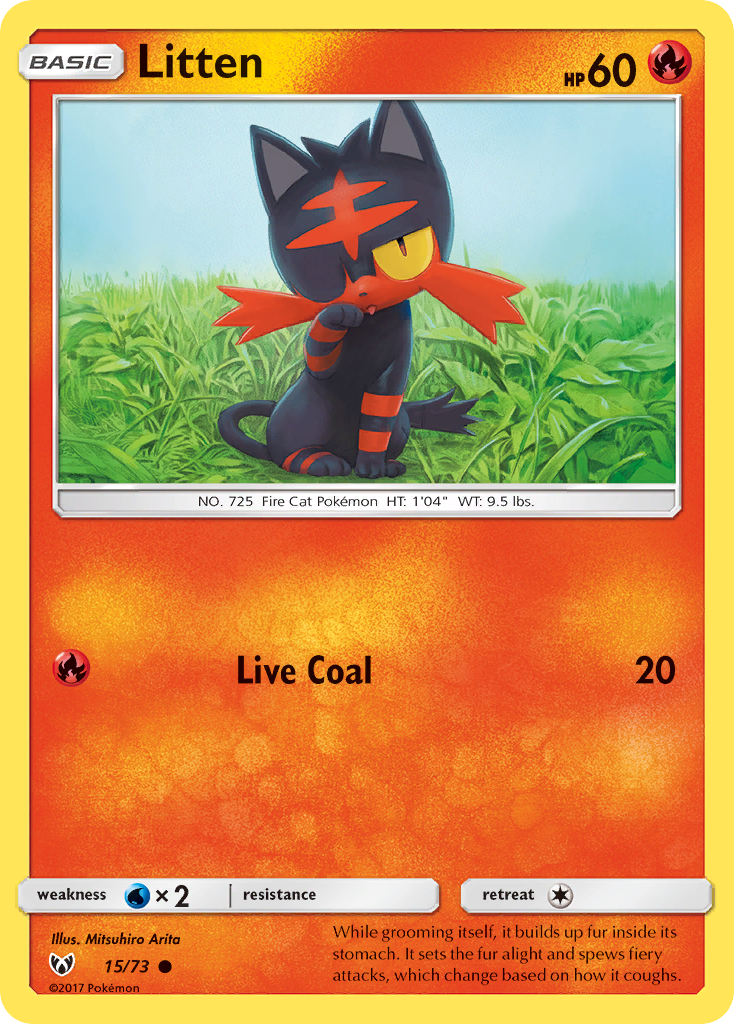 Litten (15/73) [Sun & Moon: Shining Legends] | Mindsight Gaming