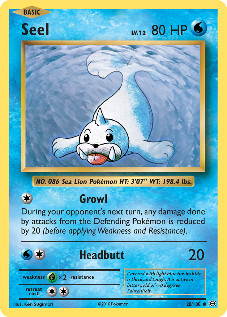 Seel (28/108) [XY: Evolutions] | Mindsight Gaming