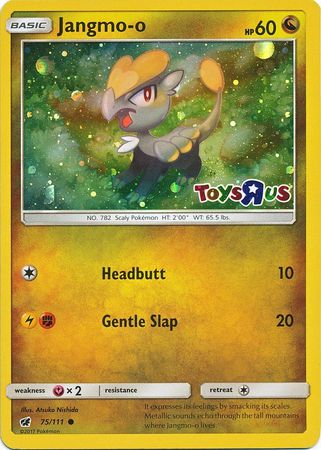 Jangmo o (75/111) (Toys R Us Promo) [Sun & Moon: Crimson Invasion] | Mindsight Gaming