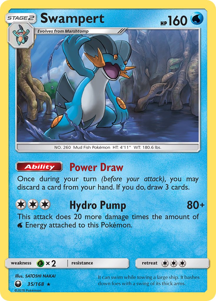 Swampert (35/168) (Theme Deck Exclusive) [Sun & Moon: Celestial Storm] | Mindsight Gaming