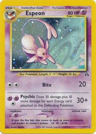 Espeon (1/75) [Neo Discovery Unlimited] | Mindsight Gaming