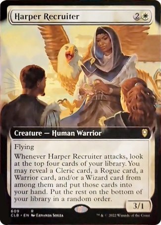 Harper Recruiter (Extended Art) [Commander Legends: Battle for Baldur's Gate] | Mindsight Gaming