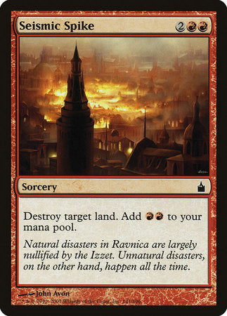 Seismic Spike [Ravnica: City of Guilds] | Mindsight Gaming