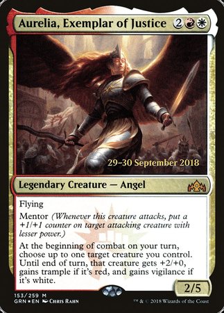 Aurelia, Exemplar of Justice [Guilds of Ravnica Promos] | Mindsight Gaming