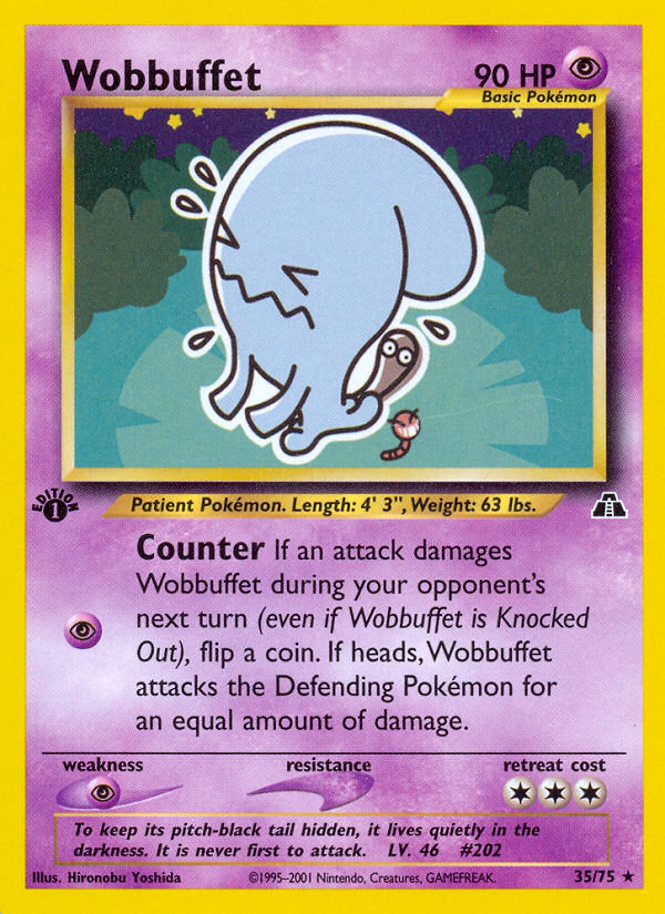 Wobbuffet (35/75) [Neo Discovery 1st Edition] | Mindsight Gaming