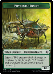 Phyrexian Mite // Phyrexian Insect Double-Sided Token [Phyrexia: All Will Be One Commander Tokens] | Mindsight Gaming