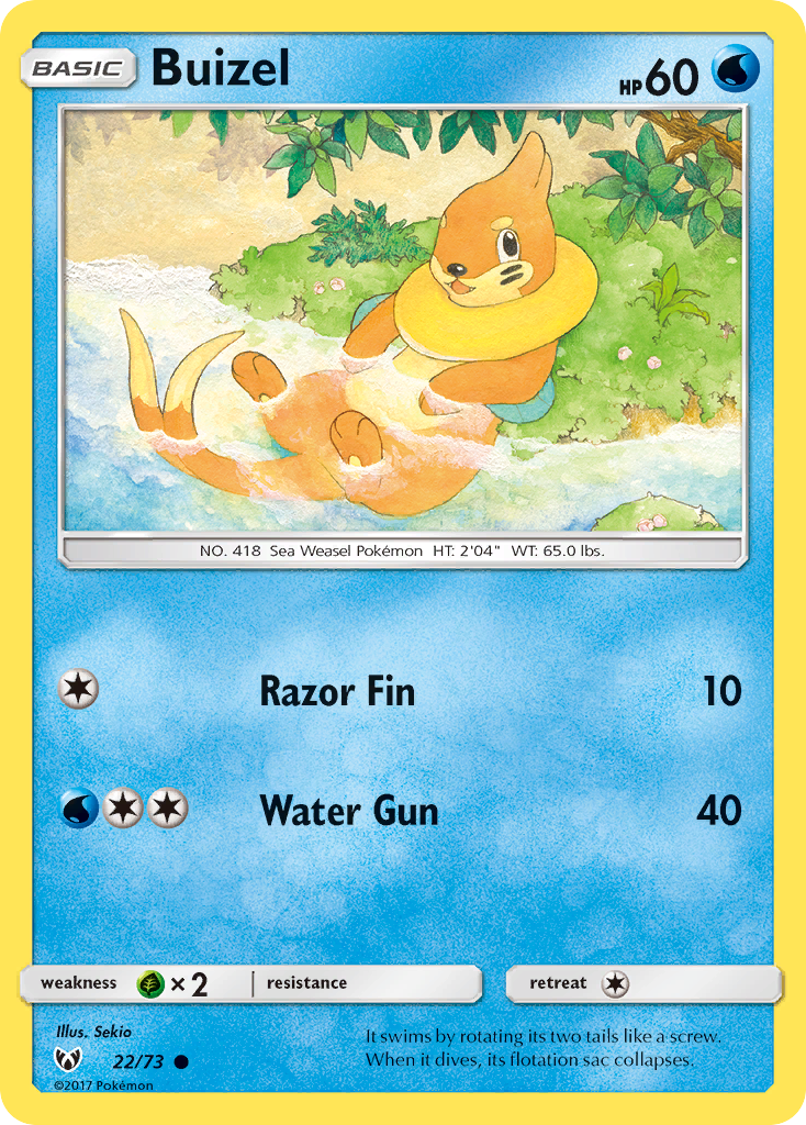 Buizel (22/73) [Sun & Moon: Shining Legends] | Mindsight Gaming