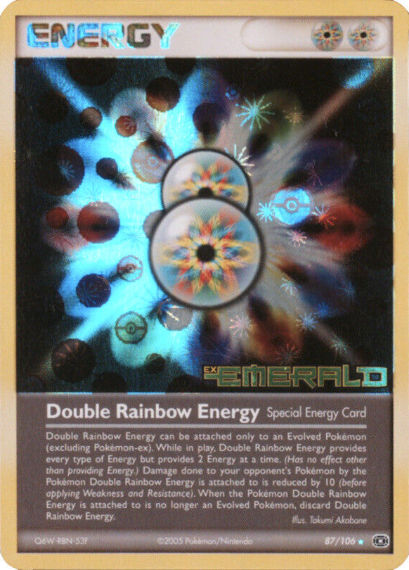 Double Rainbow Energy (87/106) (Stamped) [EX: Emerald] | Mindsight Gaming